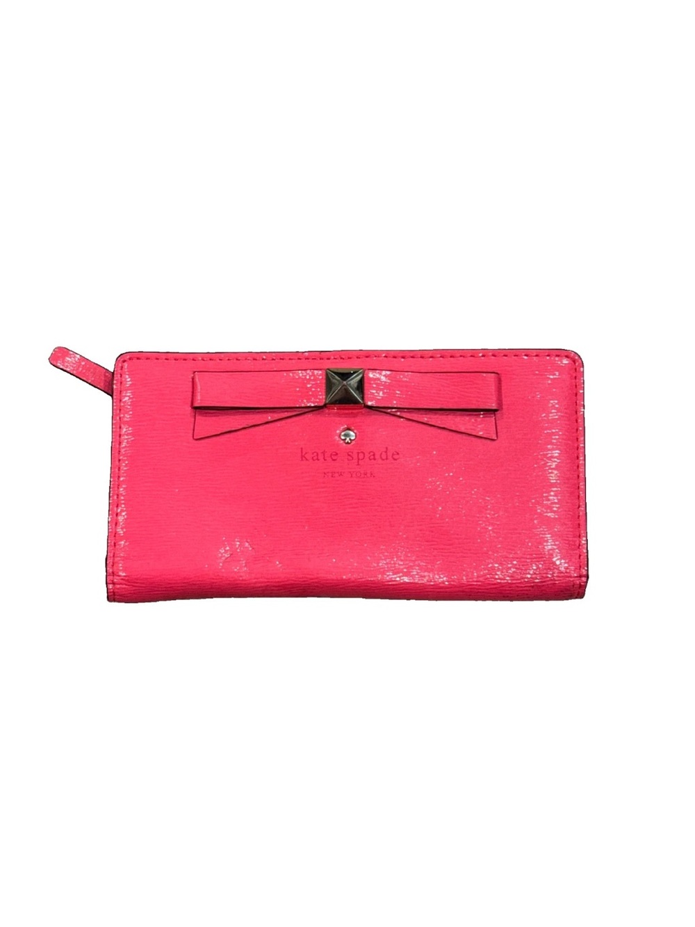 KATE SPADE BEACON COURT ANGELICA STRAWBERRY PINK Wallet ID/CC SLOTS/COIN ZIPPER